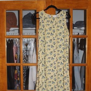 Vintage Floral Midi Dress